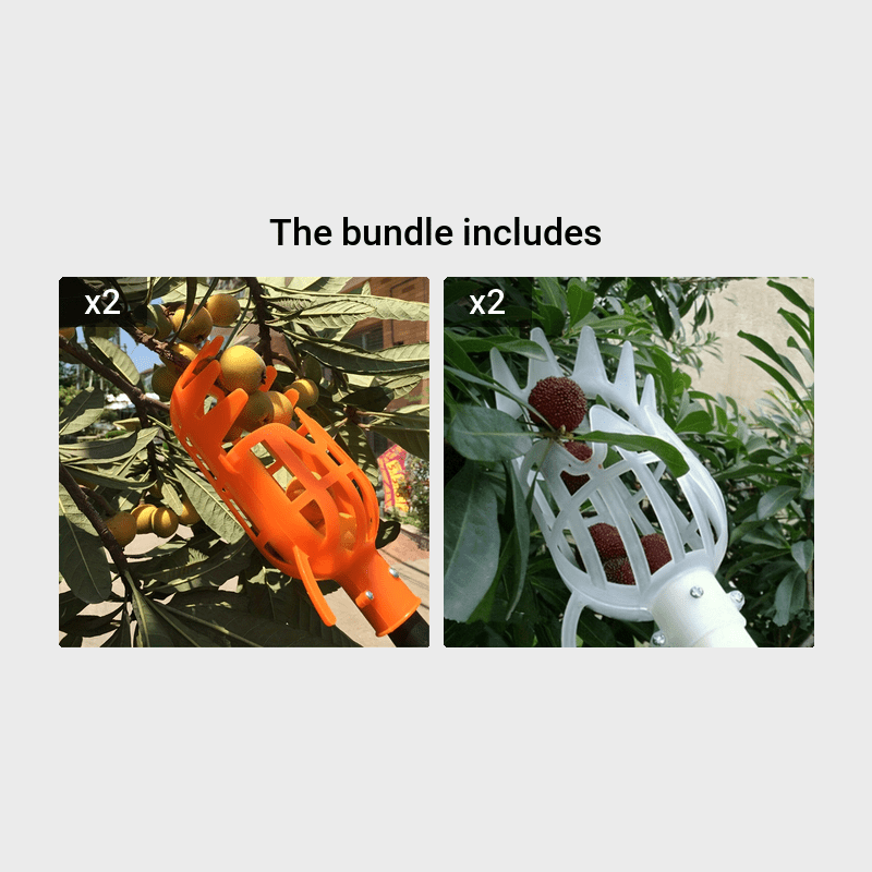 Fruit Picker Head Basket Pole Not Included Plastic Fruit Picking Tool Catcher