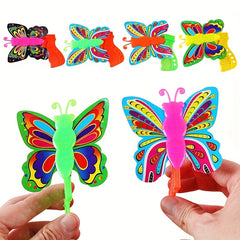 2pcs Shooting Butterfly Toy Gun Outdoor Spring Flying Toy
