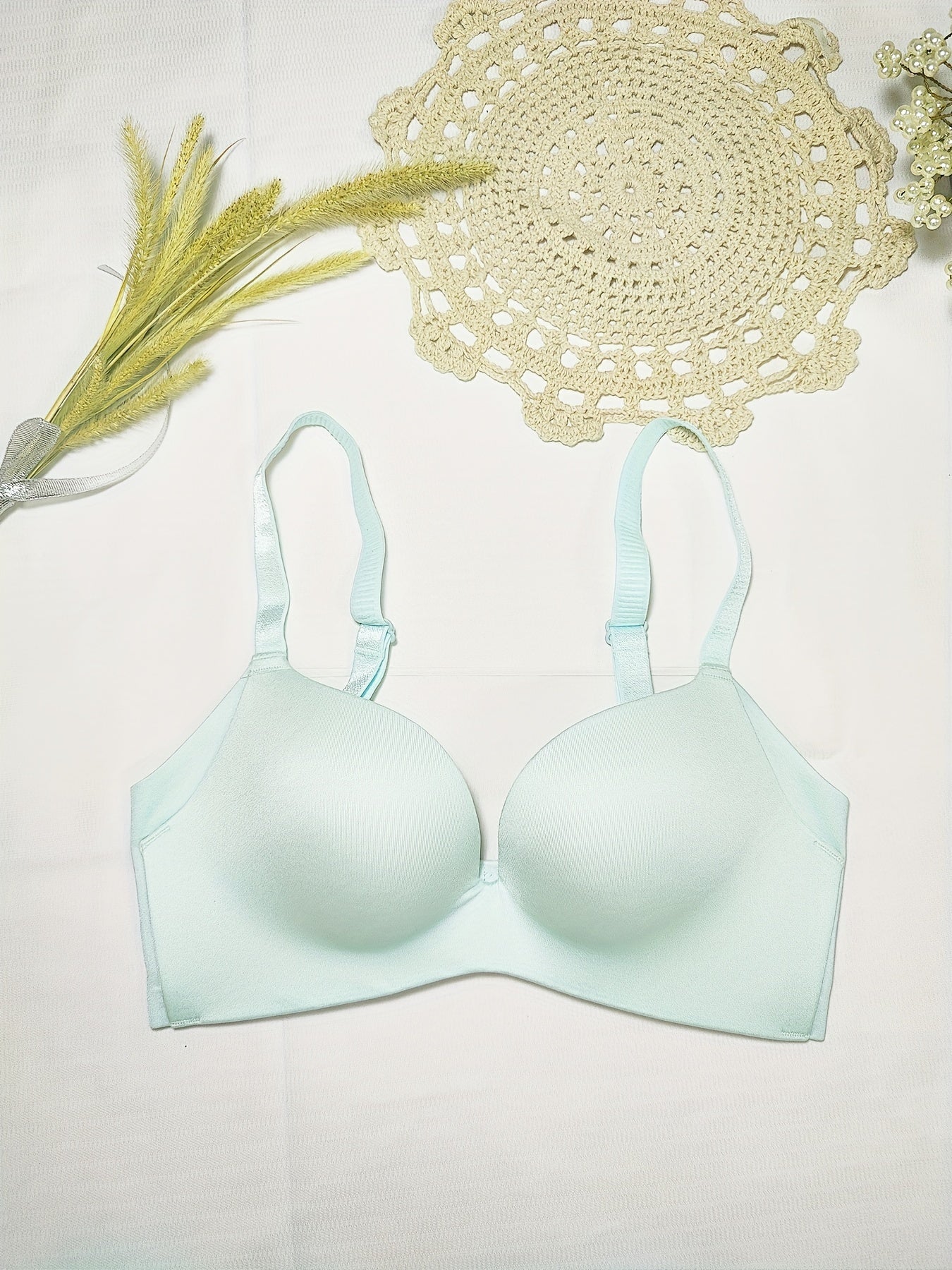 Solid T Shirt Bra Push Up Bra Women's Lingerie