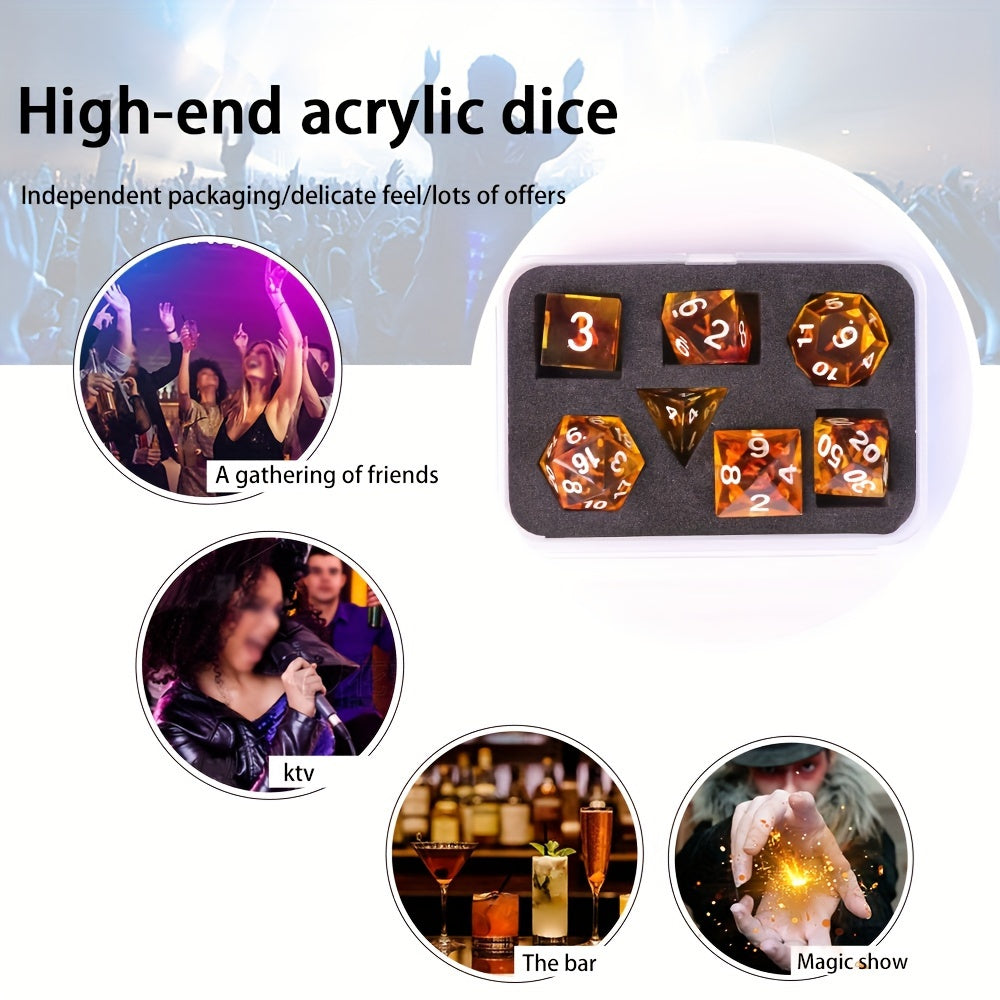 7pcs Game Dice Set for Parties & Board Games