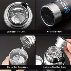 500ml Insulated Stainless Steel Water Bottle Leak Proof for Travel