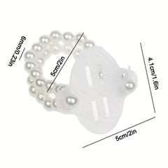 10pcs Faux Pearl Bracelet Set for Bride & Bridesmaids
