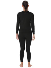 2pc Warm Yoga Set: Thermal Top & Workout Leggings