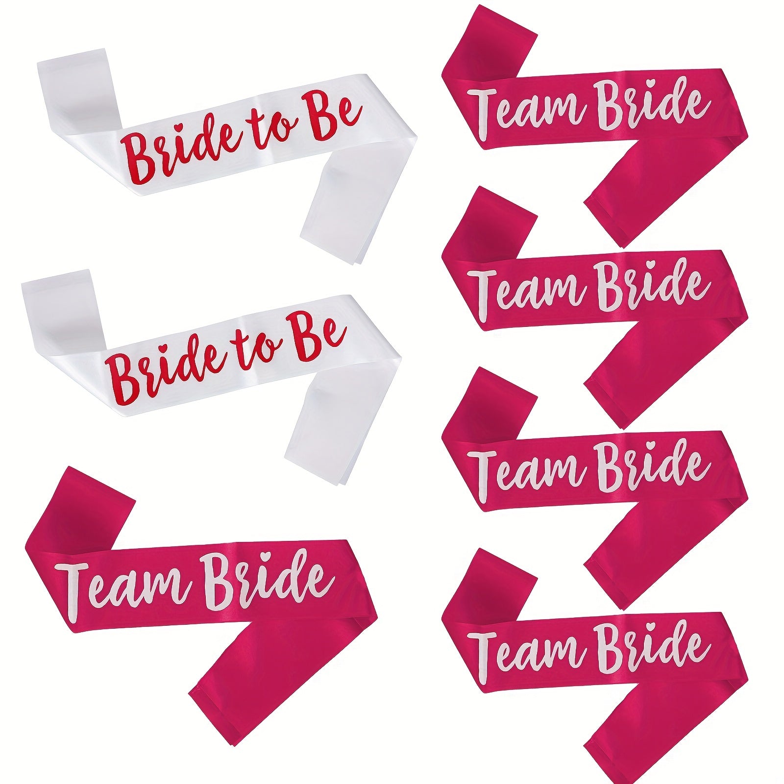 Bridal Belt Sash Bachelorette Party Ribbon Set Bride To Be Sash