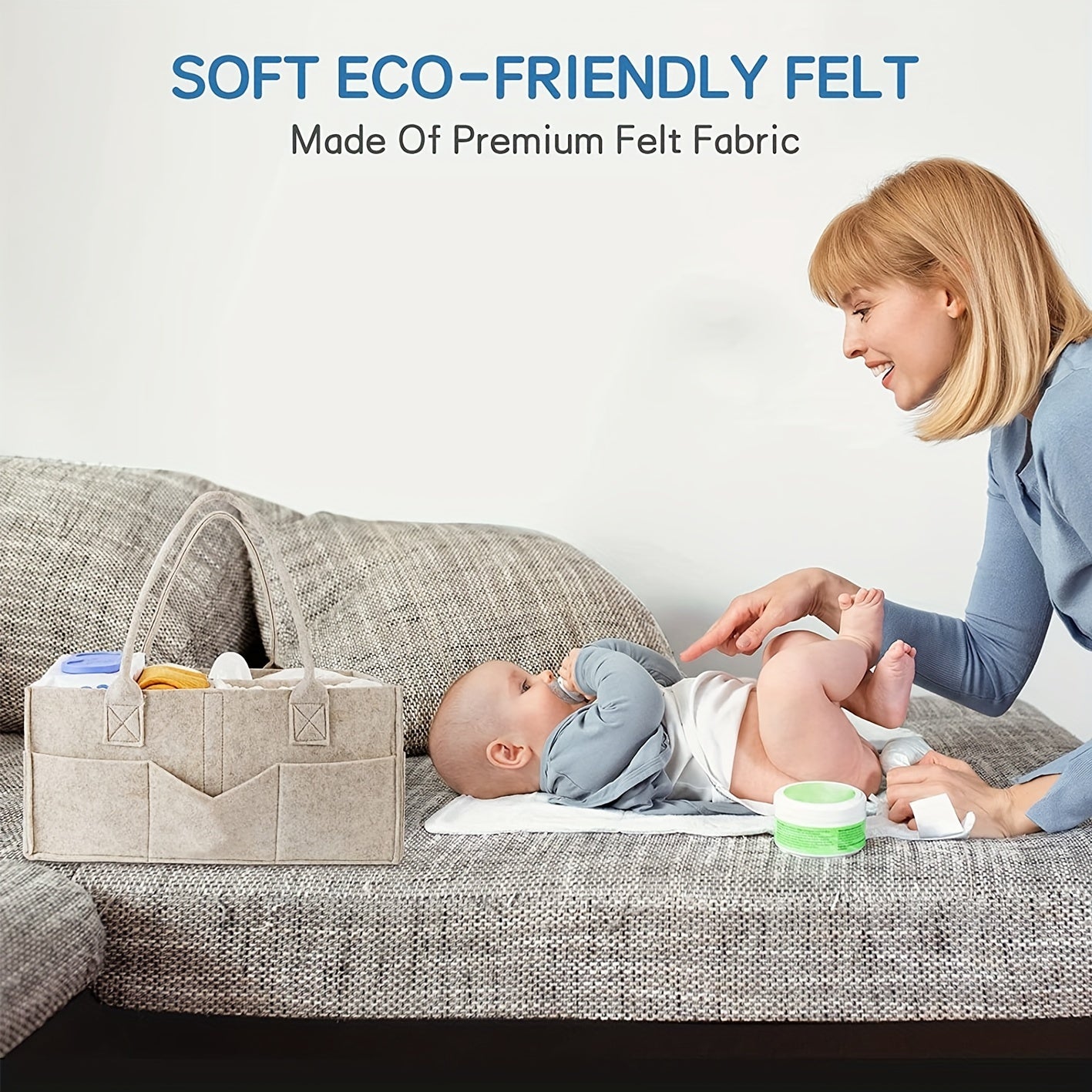 Cute Diaper Caddy for Baby Boys & Girls