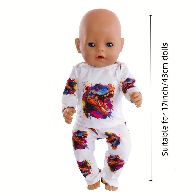 17inch Doll Clothing Unicorn Turtle Dinosaur Fashion Playhouse Toys