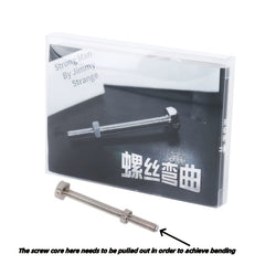 Strong Man Bending Screw Magic Trick Iron Metal Professional Stage Magic Toy