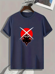 Men's Graphic T-shirt for Summer Casual Wear