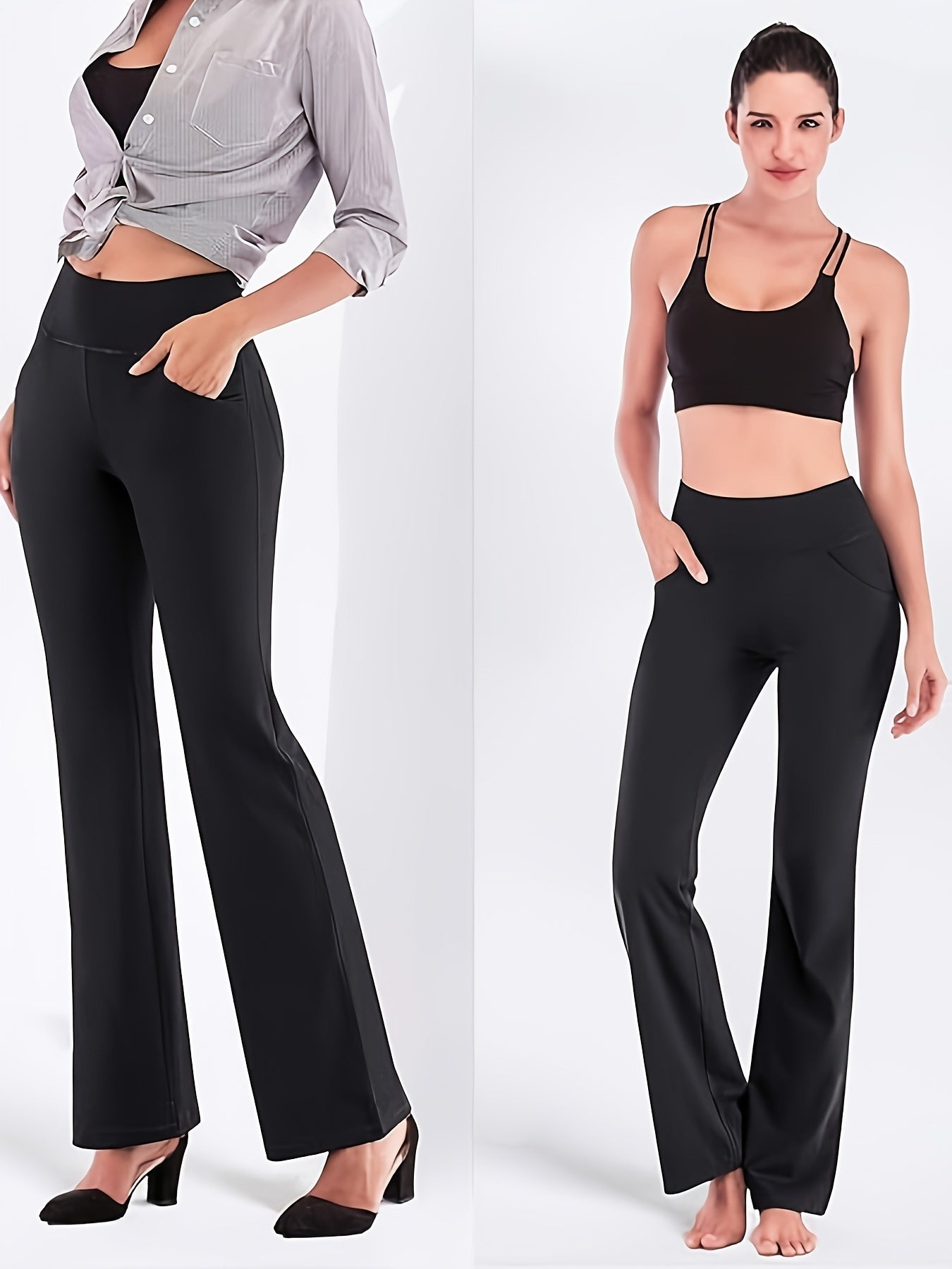 Bootcut Yoga Pants High Stretch Running Sports Leggings
