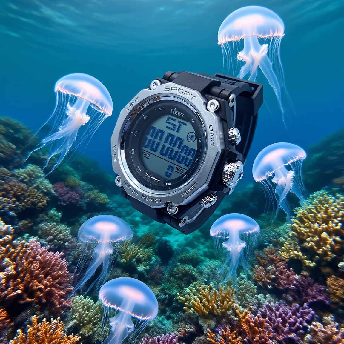 Boys' Wristwatch Student Watch 8-18 Years Alarm & Waterproof Sports Timer