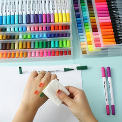 36pcs Painting Dual Ended Pen Set Bright Series Essential School Drawing