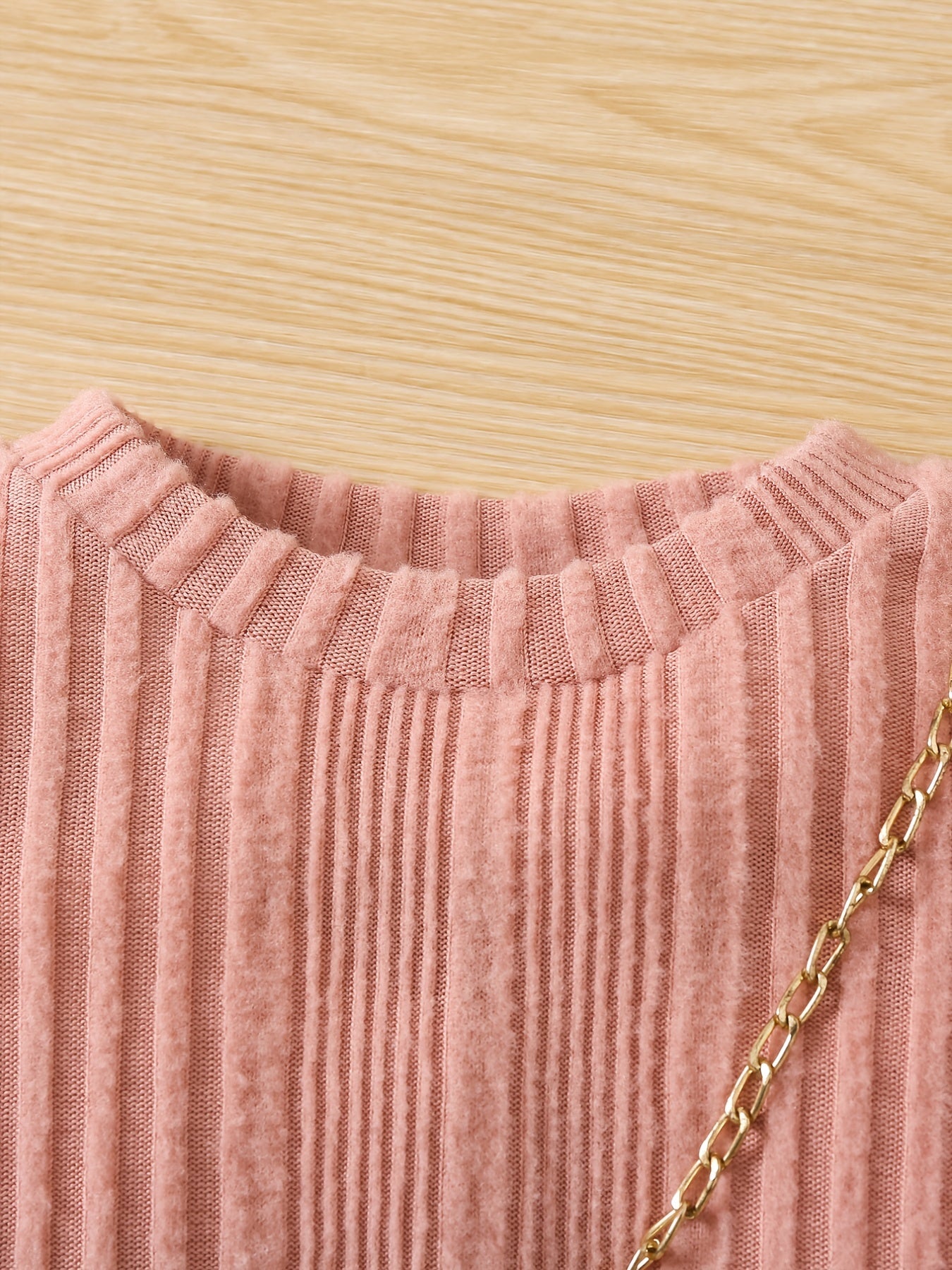Girls Ribbed Stretch Fit Slim Dress Kids Clothes