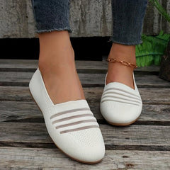 Women's Breathable Slip On Sneakers Casual Rubber Shoes
