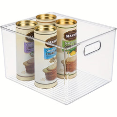 Kitchen Plastic Storage Organizer Container Bins Clear