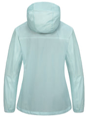 Women's Lightweight Hooded Jacket Long Sleeve Thermal Sports Coat