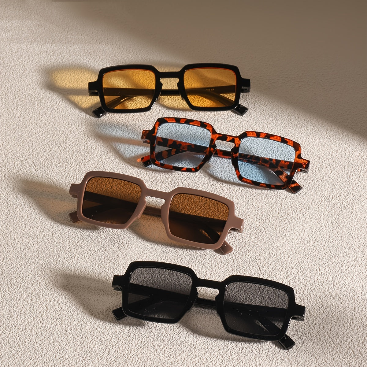 Vintage Square Sunglasses Polarized UV Protection