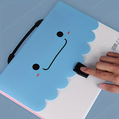 13 Squares Cartoon Pattern Organ Bag Portable File Organizer School