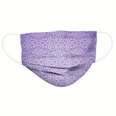 50pcs Floral Print Disposable Face Mask Safety Dustproof Masks