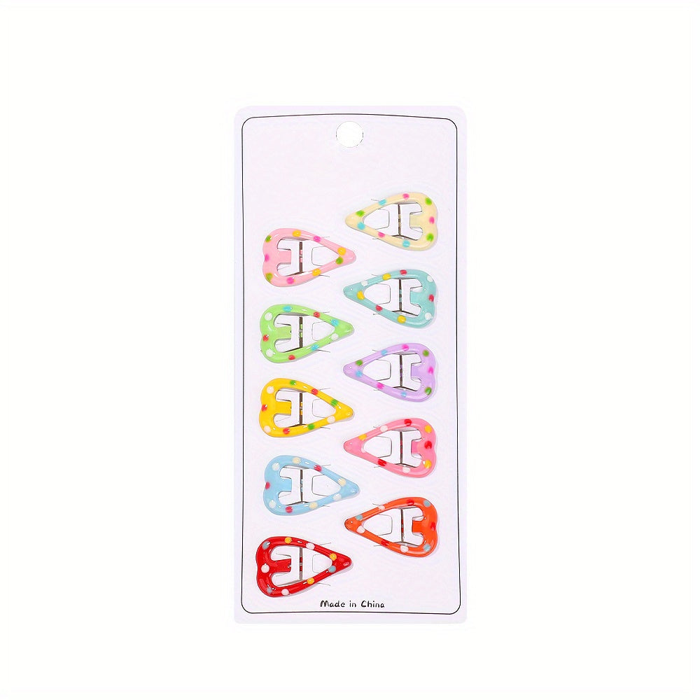 10pcs Water Drop Hair Clip Hairpin for Baby Girls