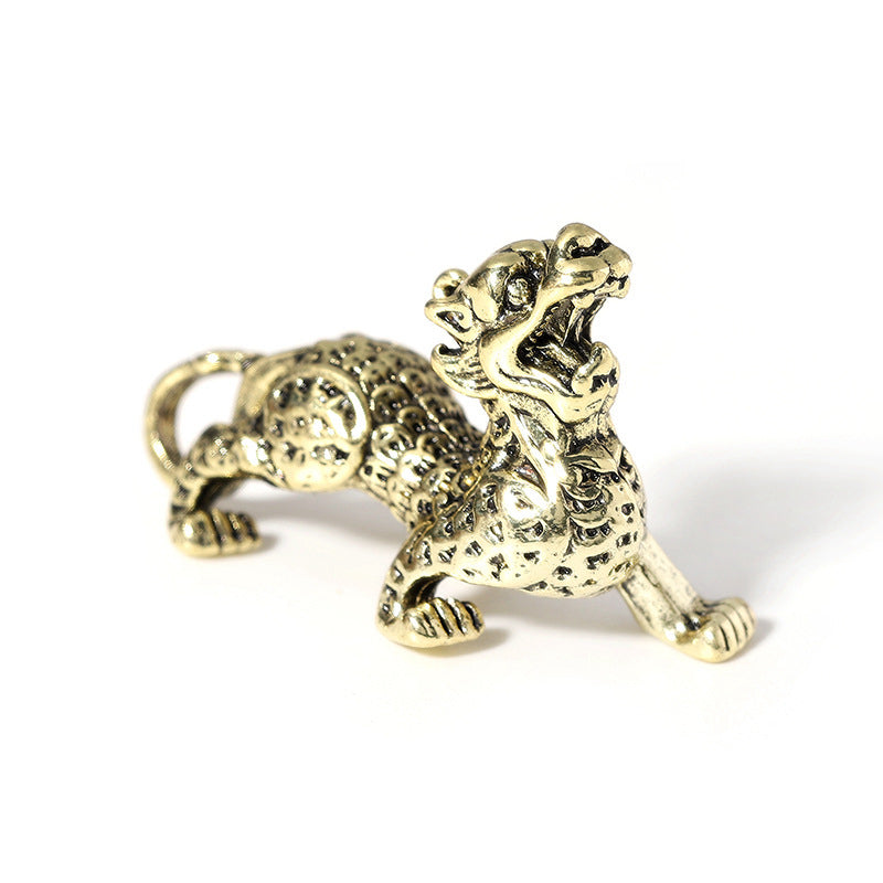 Brass Pixiu God Beast Keychain Lucky Pendant Ornament