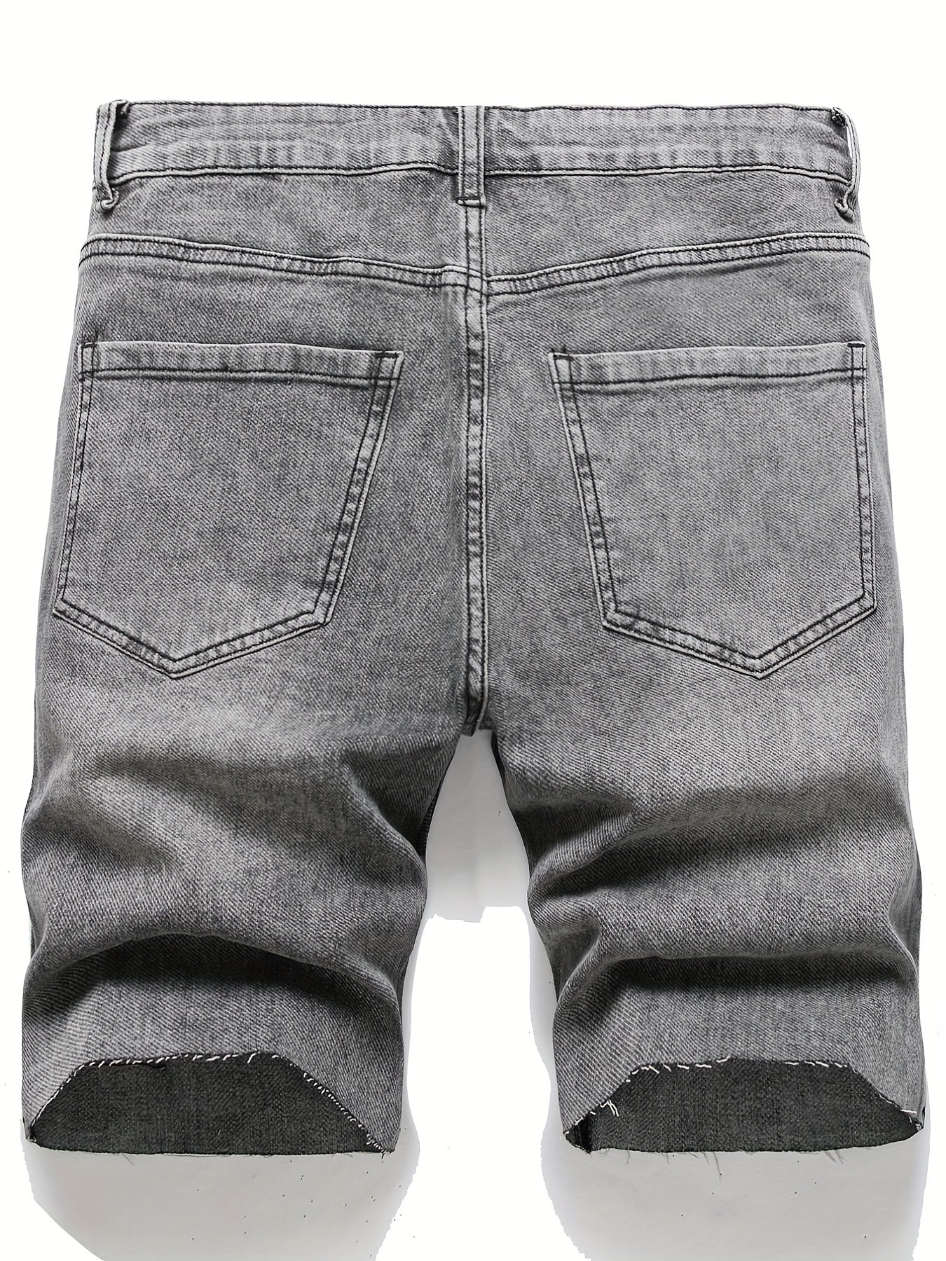 Men's Denim Shorts with Pockets for Summer Casual Wear