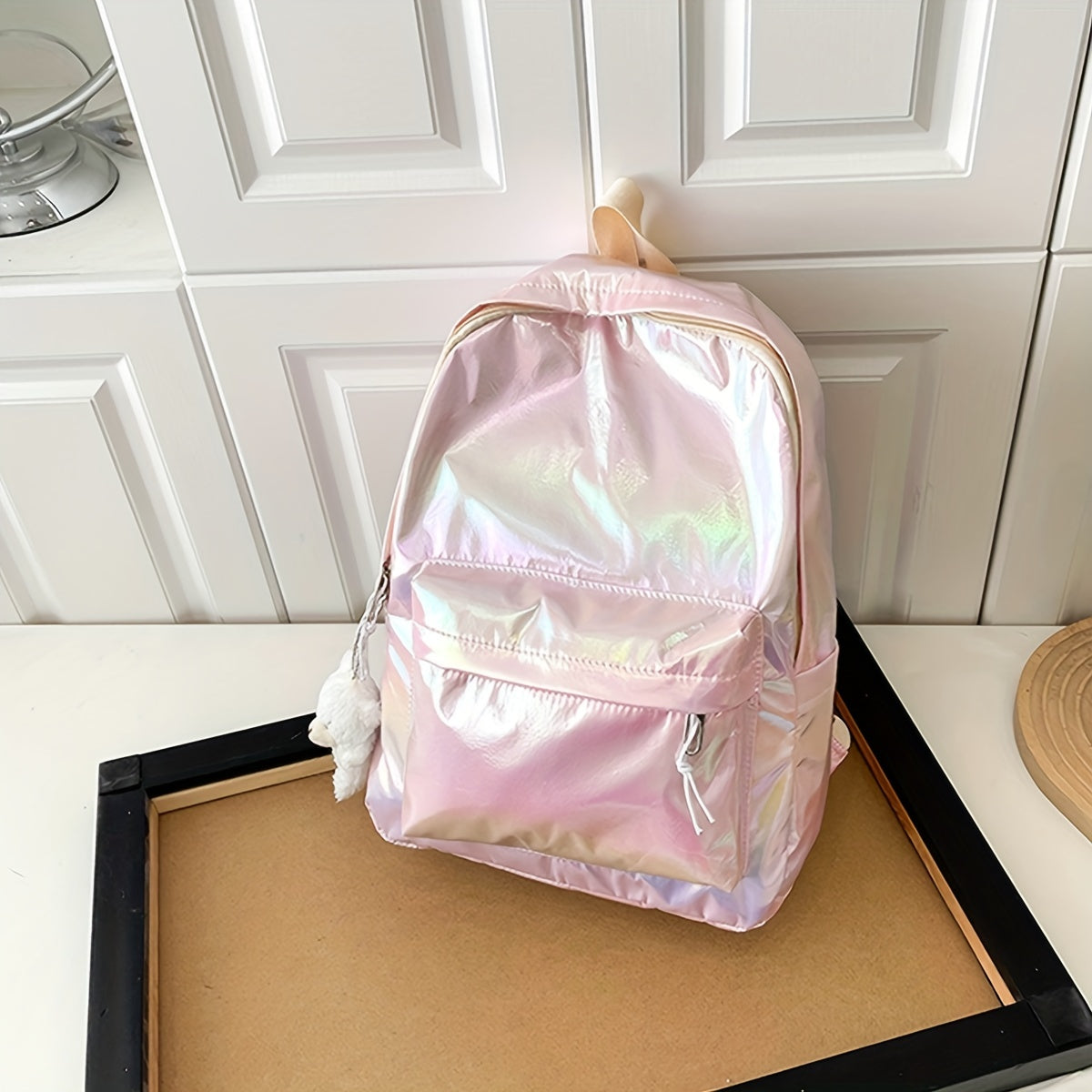 Casual Holographic Backpack for School Trips