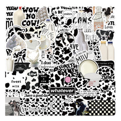 65pcs Cow Style Stickers DIY Waterproof Decoration Kit