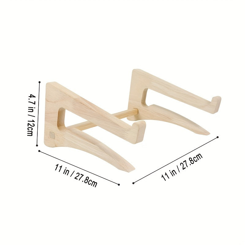 Bamboo Computer Stand for Monitor Ergonomic Position