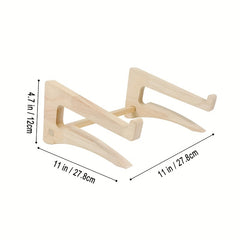 Bamboo Computer Stand for Monitor Ergonomic Position