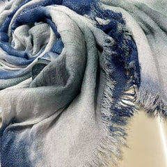 Tie Dye Scarf For Women Casual Thin Cotton Linen Pri