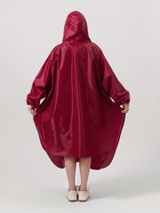 Waterproof Unisex Rain Poncho with Reusable Hood for Cycling