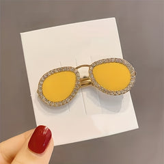 Mini Sunglasses Hairpin Metal Edge Hair Clip Hair Accessories