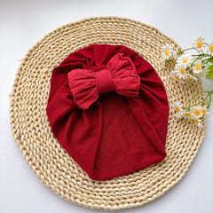 Soft Elastic Bowknot Turban for Baby Girls