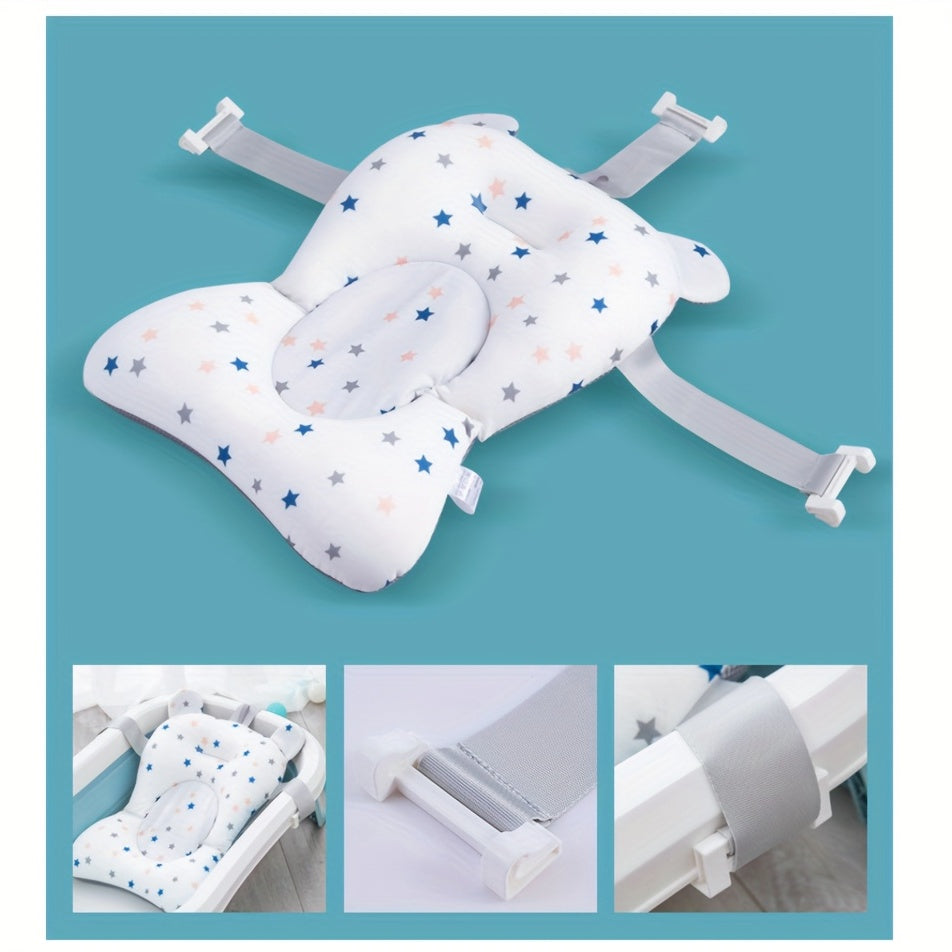 Newborn Baby Bath Seat Support - Soft Anti-Slip Bath Pad