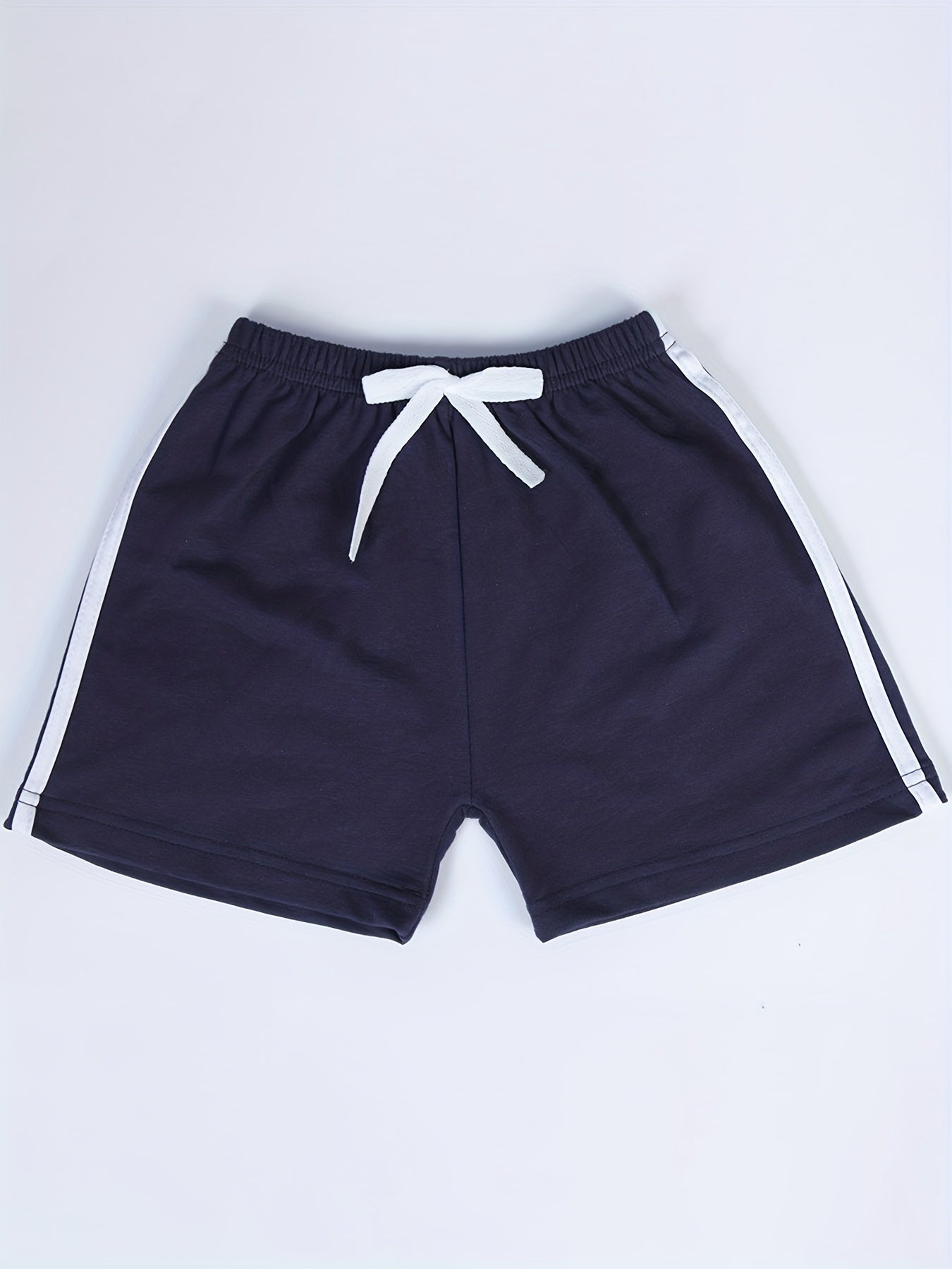 Boys Casual Striped Shorts Drawstrings Elastic Waist for Summer Holiday