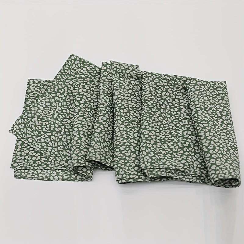 Leopard Print Scarf Vintage Casual Women Shawl Outdoor Windproof