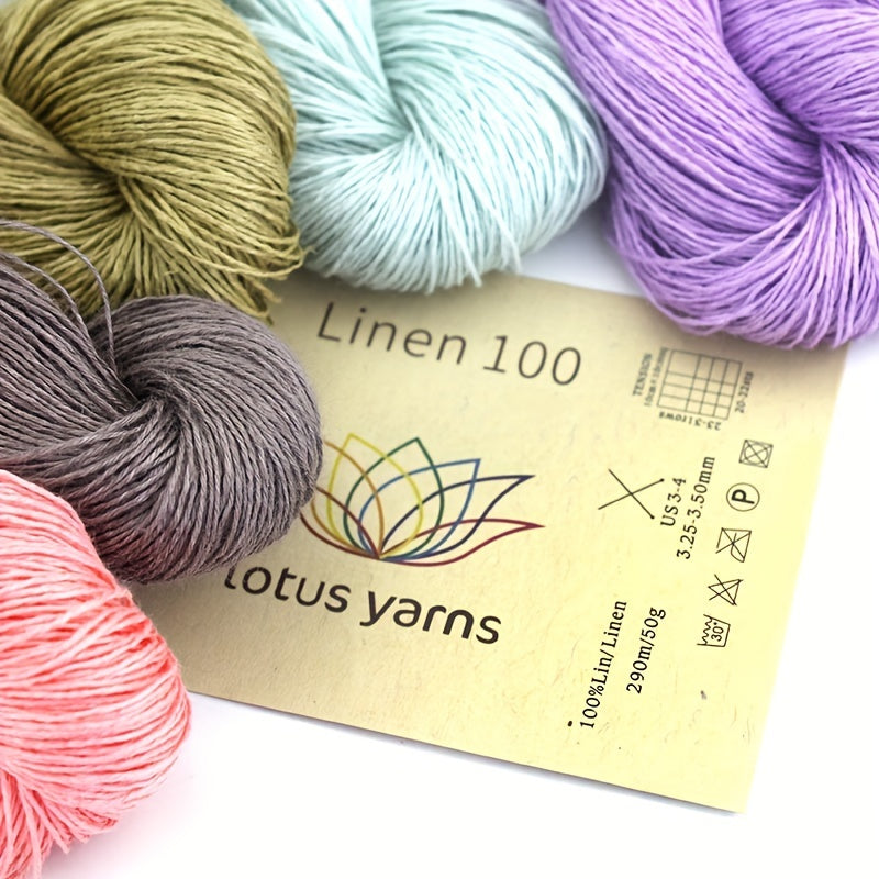 Natural Linen Lace Weight Yarn for Summer Garments