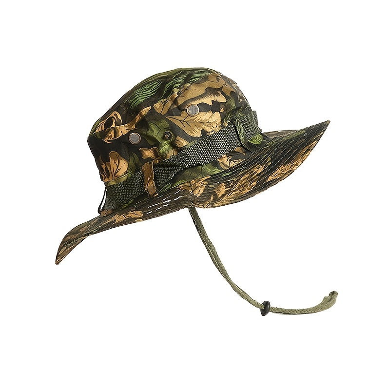 Army Green Boonie Hat Sun Protection Fishing Hat Wide Brim