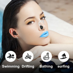 10pcs Mixed Silicone Swimming Nose Clips - Waterproof Nose Clips