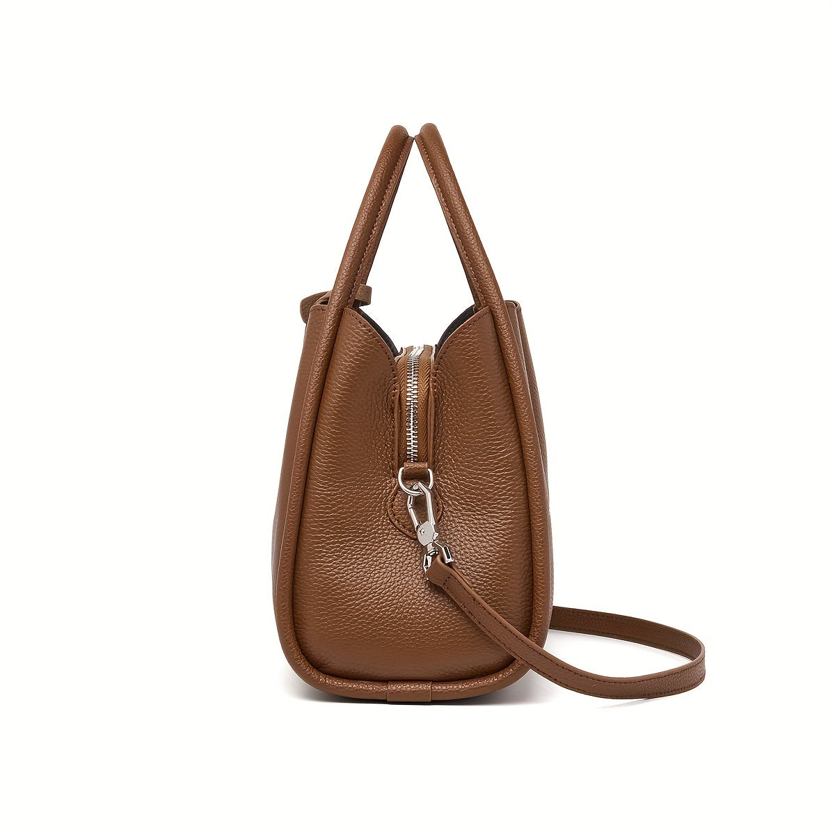ZOOLER Women's Leather Bucket Shoulder Bag Brown Handbag