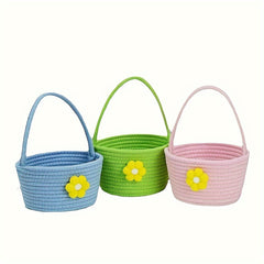 Small Flower Basket Cartoon Small Flower Portable Storage Basket
