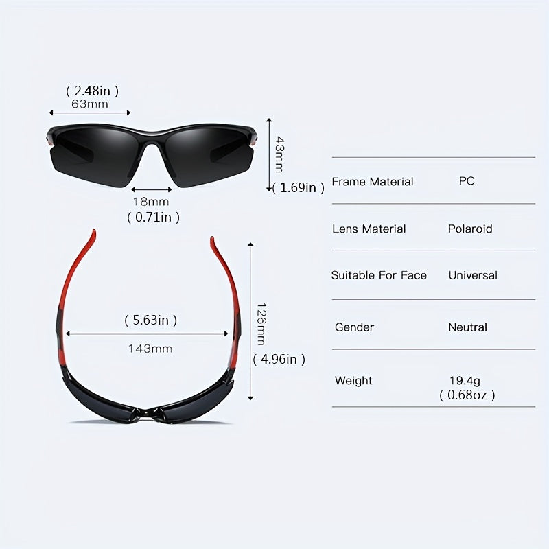 Men's Polarized Sports Cycling Sunglasses UV Protection 8512