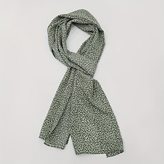 Leopard Print Scarf Vintage Casual Women Shawl Outdoor Windproof