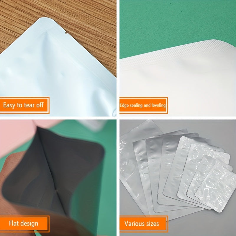 100pcs Puncture resistant Aluminum Bags for Tea Airtight Packaging