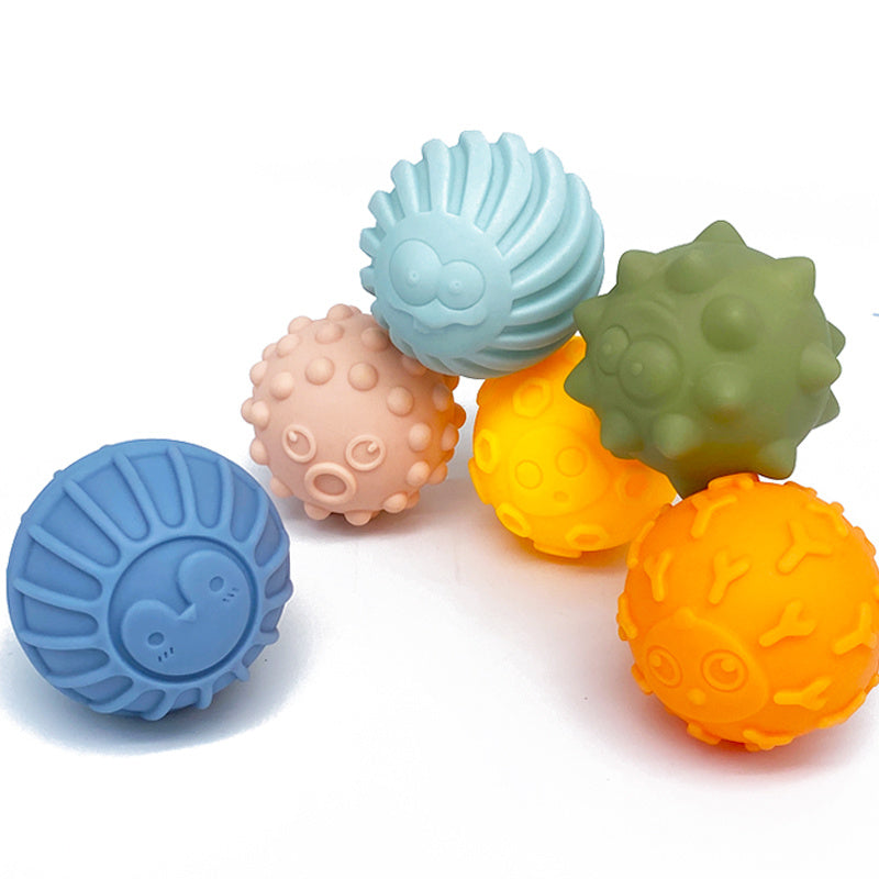 6pcs Colorful Massage Balls for Sensory Play