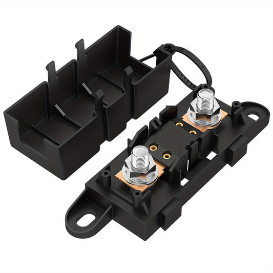 MEGA Fuse Block 80A Automotive Fuse Holder w/Cover Cars Trucks Buses Caravans