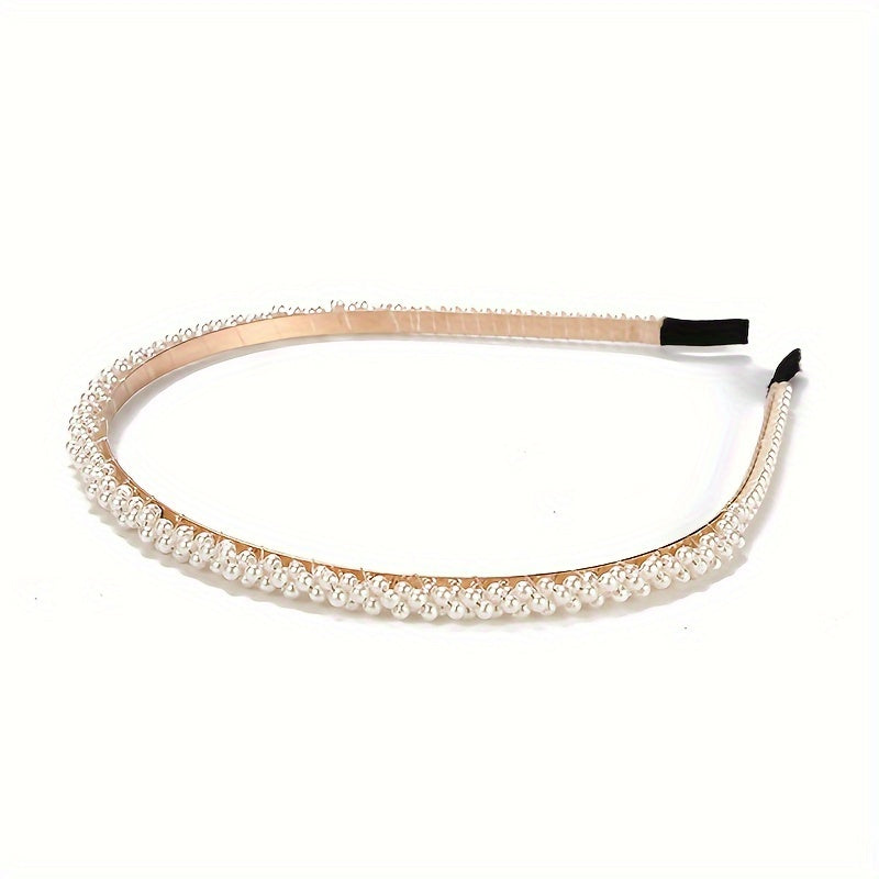 Pearl Hairband Non Slip Head Hoop Decorative Accessories For Women Girls