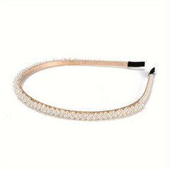 Pearl Hairband Non Slip Head Hoop Decorative Accessories For Women Girls