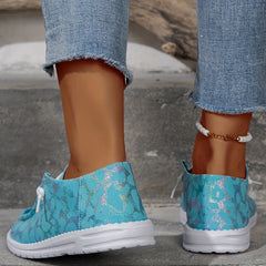 Women's Print Walking Shoes Lightweight Low Top Sport Shoes