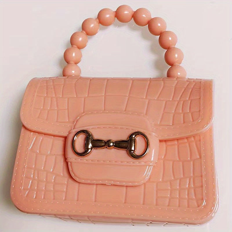 Girls Mini Jelly Handbag Portable Travel Bag